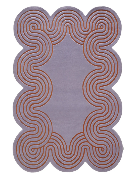 Luxura Wool Rug – Helix Purple Essence