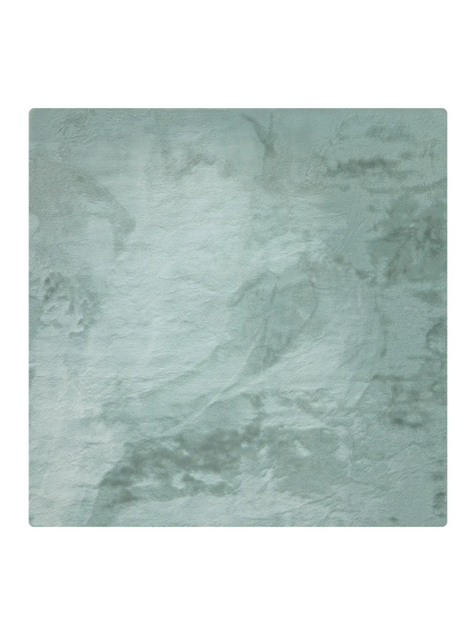 Velvora Fur Rug – Mint Serenity