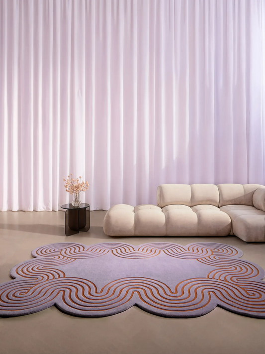 Luxura Wool Rug – Helix Purple Essence