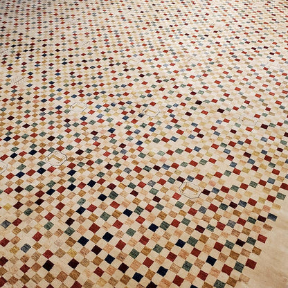 Mid-Century Gabbeh Design Wool Carpet